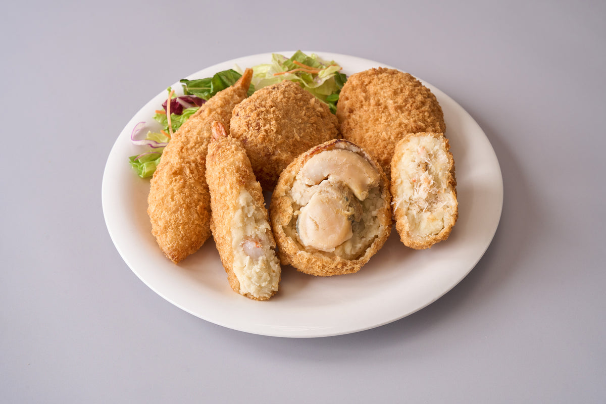 まるごと海鮮3種類(エビ・ホタテ・カニ)