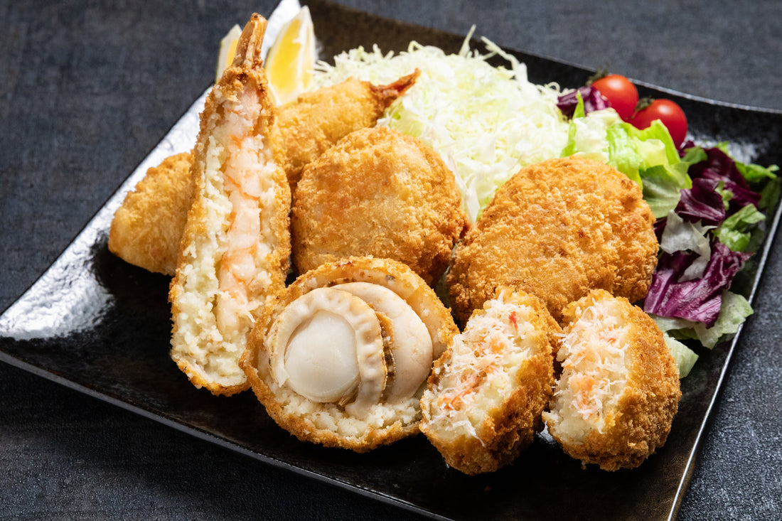 まるごと海鮮3種類（エビ・ホタテ・カニ）