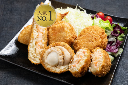 まるごと海鮮3種類（エビ・ホタテ・カニ）